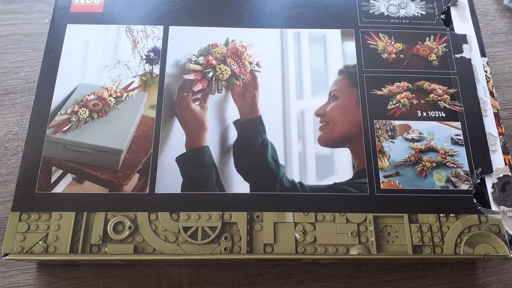 Lego dried flowers centrepiece