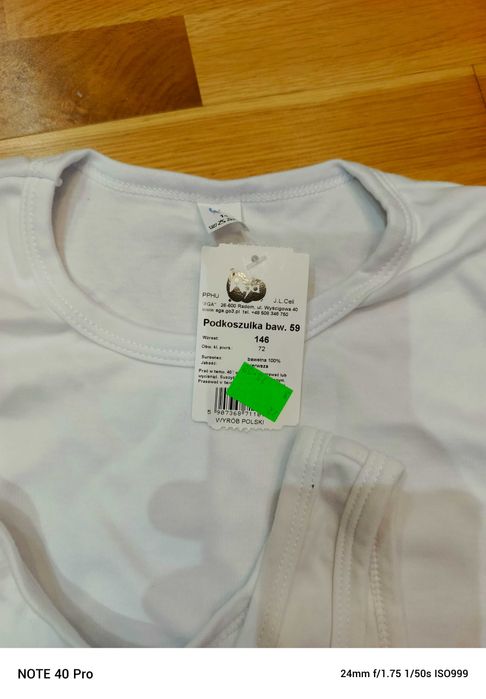 Dwa podkoszulki rozmiar 146