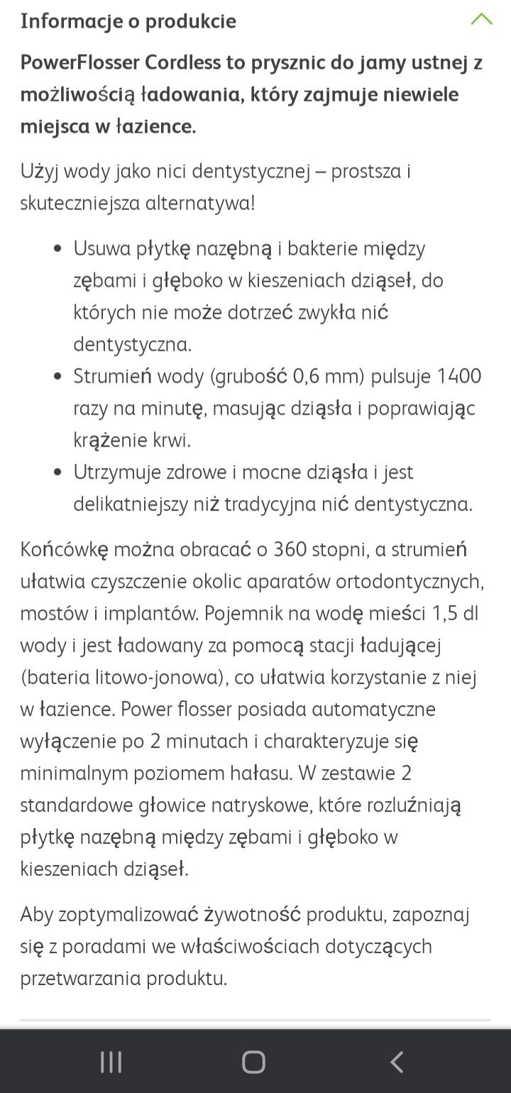 Irygator do zębów Ekulf Nowy prezent