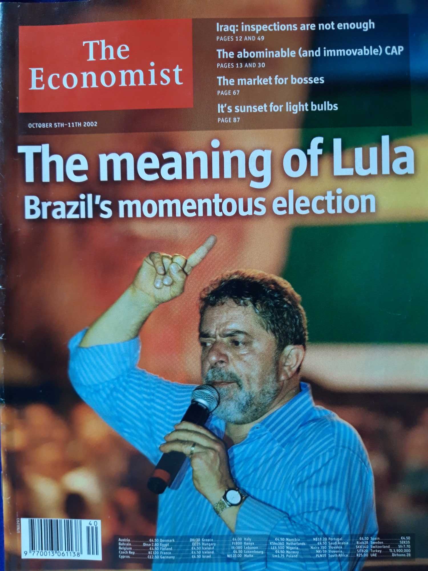 Revistas The Economist Ano 2002