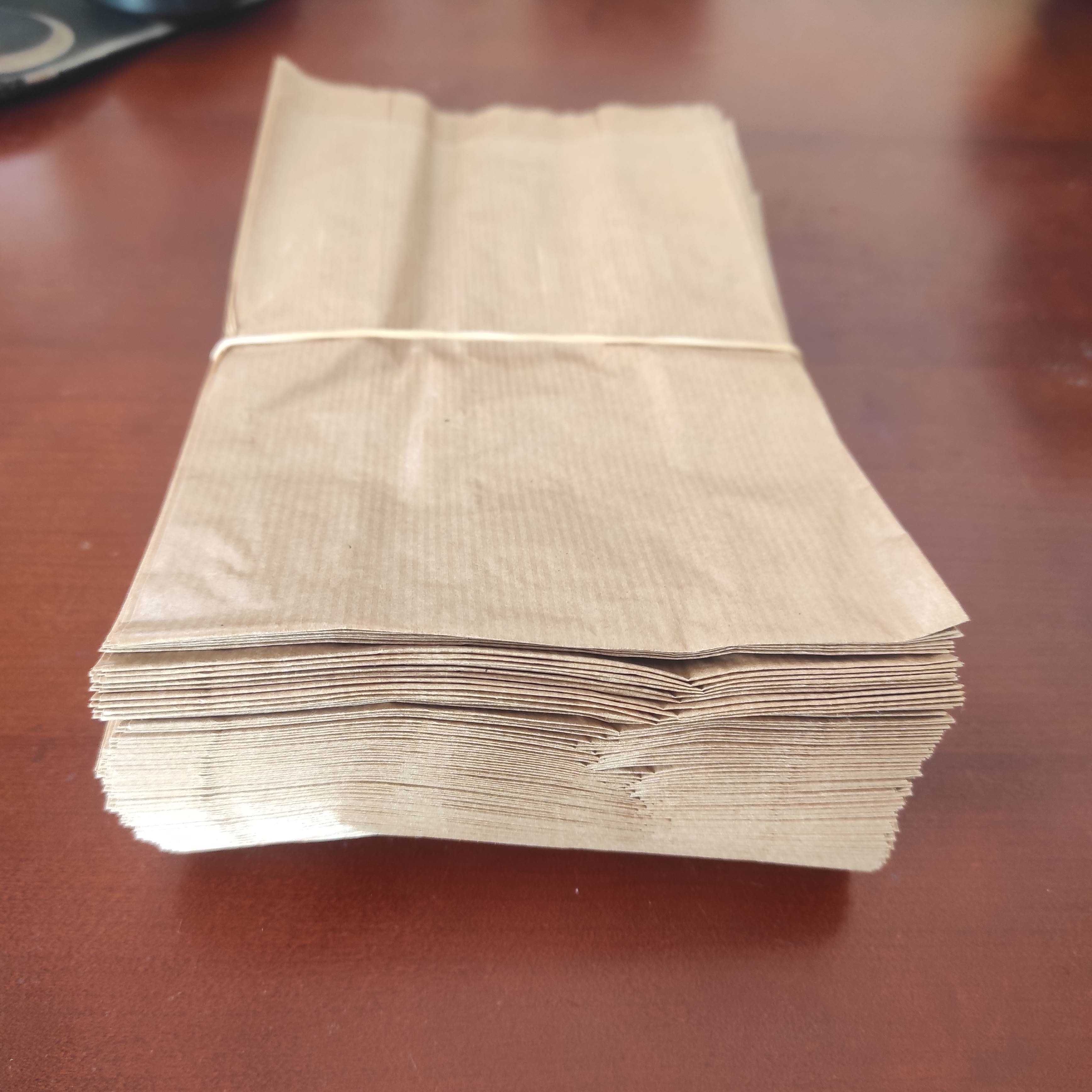 Sacos papel Kraft sem asas 14+7x24 cm 2780 unidades servem para tudo