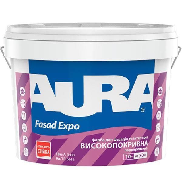 Краска Матовая Белая Aura Fasad Expo 10л