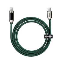 Baseus Kabel USB Typ C - 100W Power Delivery z Wyświetlaczem 2M Green