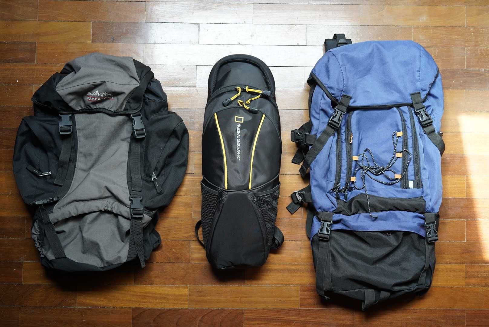 3 Mochilas de caminhada