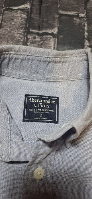 Koszula męska Abercrombie&Fitch, krótki rękaw, elegancka, premium