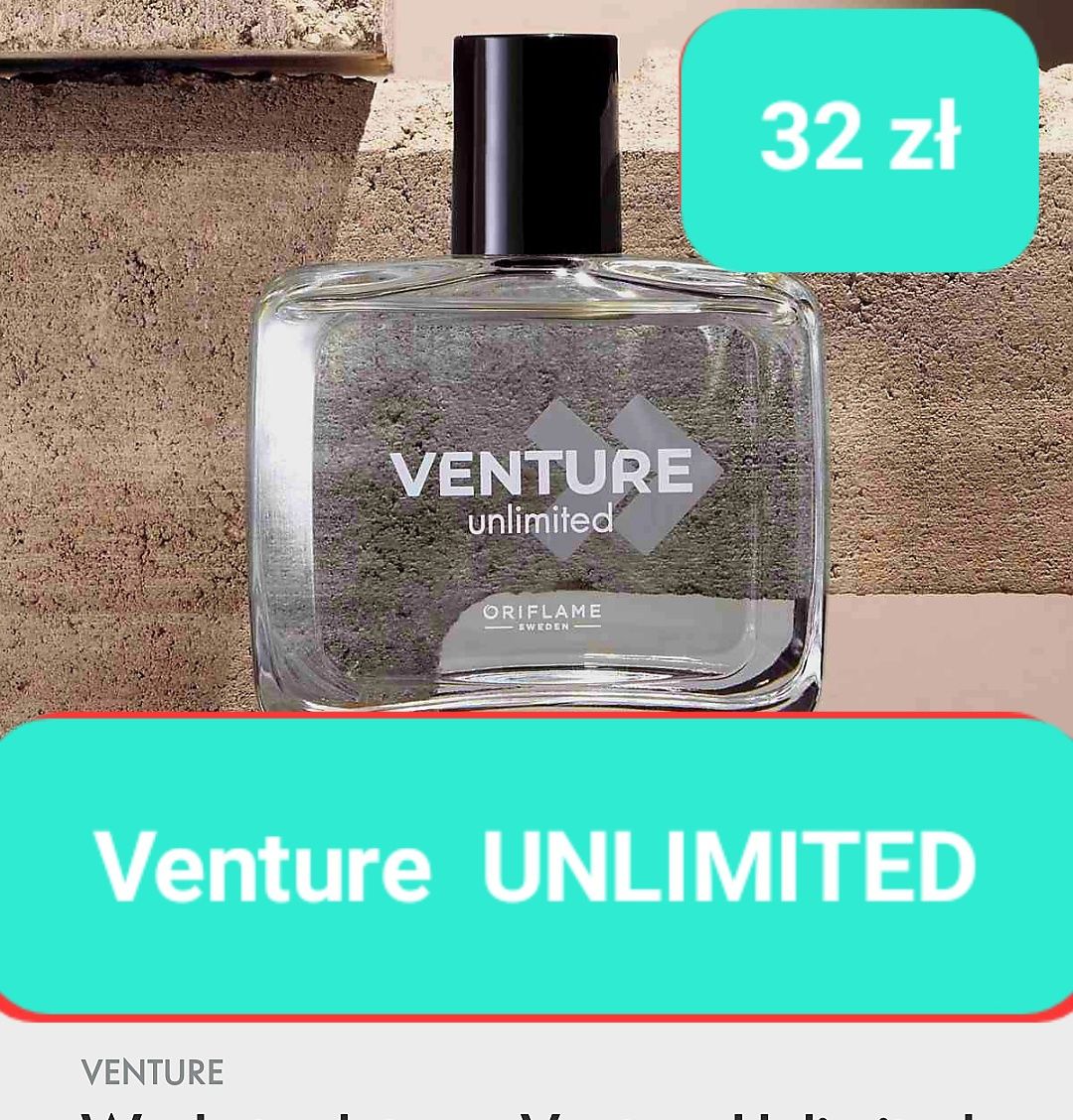 Perfumy męskie Venture ULTIMITED-woda perf marki Oriflame