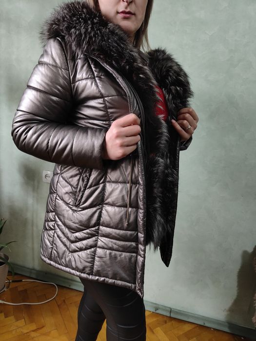 Зимова куртка,парка з еко покриттям