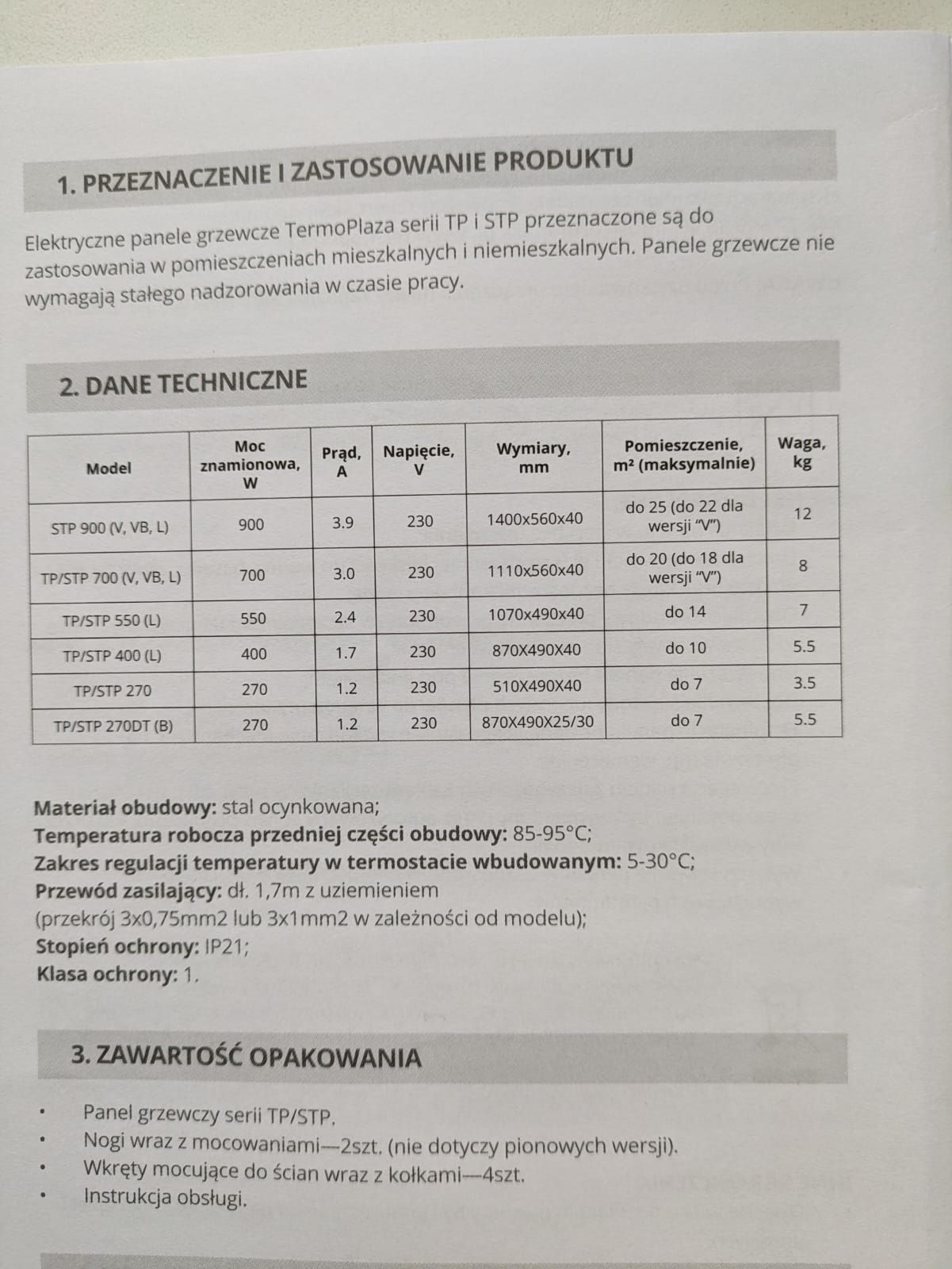 Panele grzewcze na podczerwień