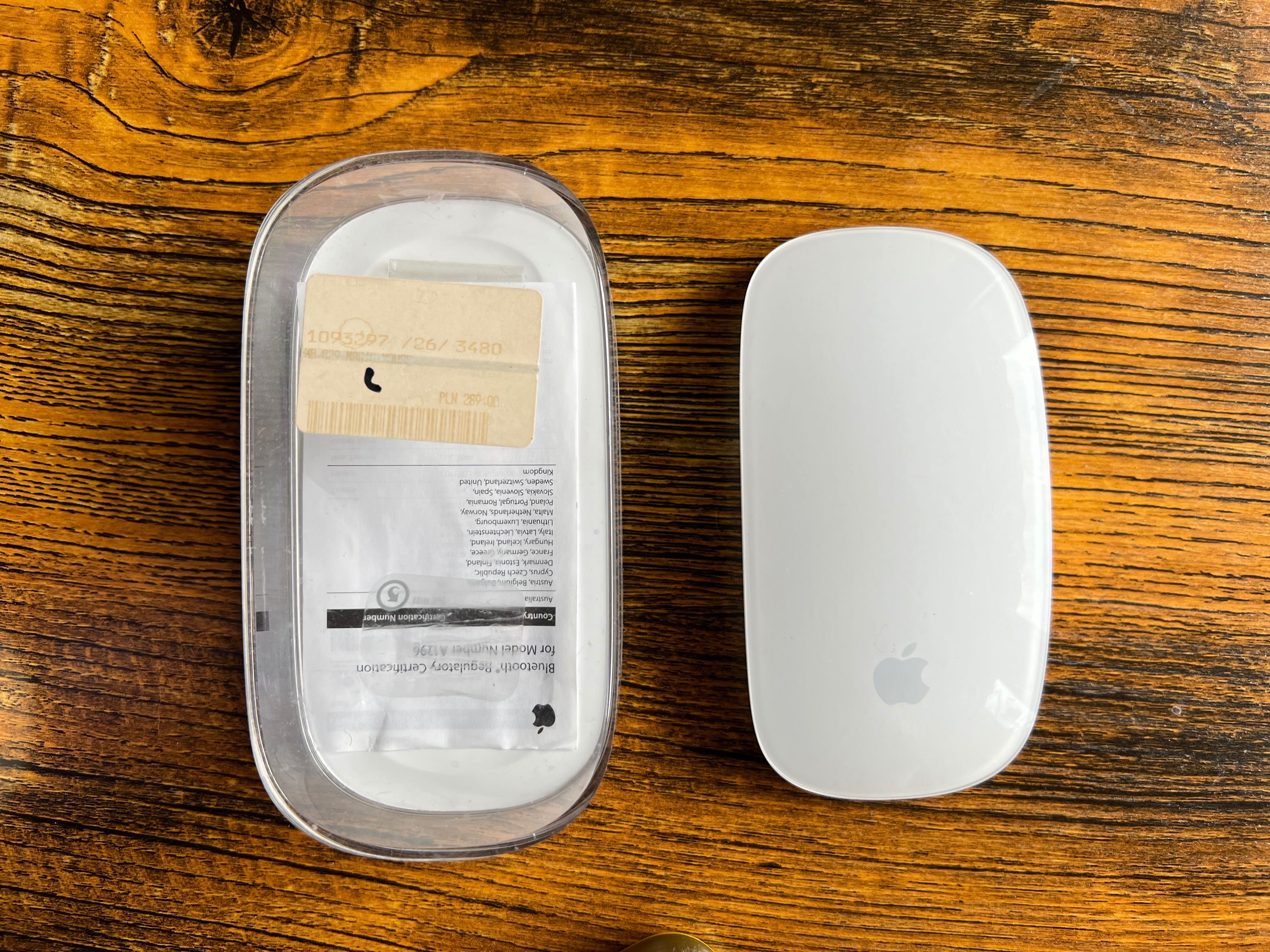 Mysz Apple Magic Mouse A 1296, od nowości mało używane, pudełko Wawa