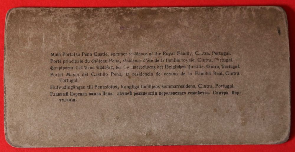 Sintra Paço da Pena porteiro, estereovista Underwood & Underwood