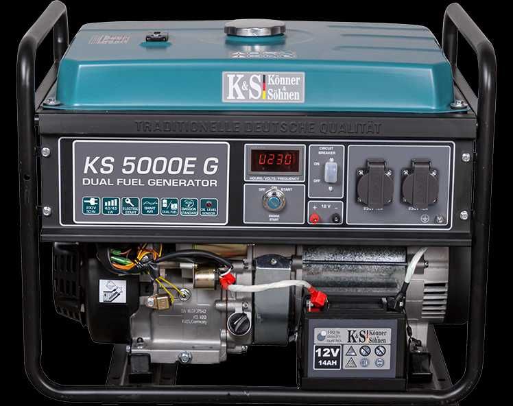 Agregat generator K&S hybrydowy KS 5000EG Könner&Söhnen 4,5kW, od ręki