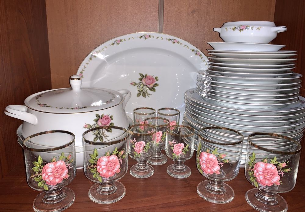 Японський столовий сервіз порцеляна rose china japan noritake