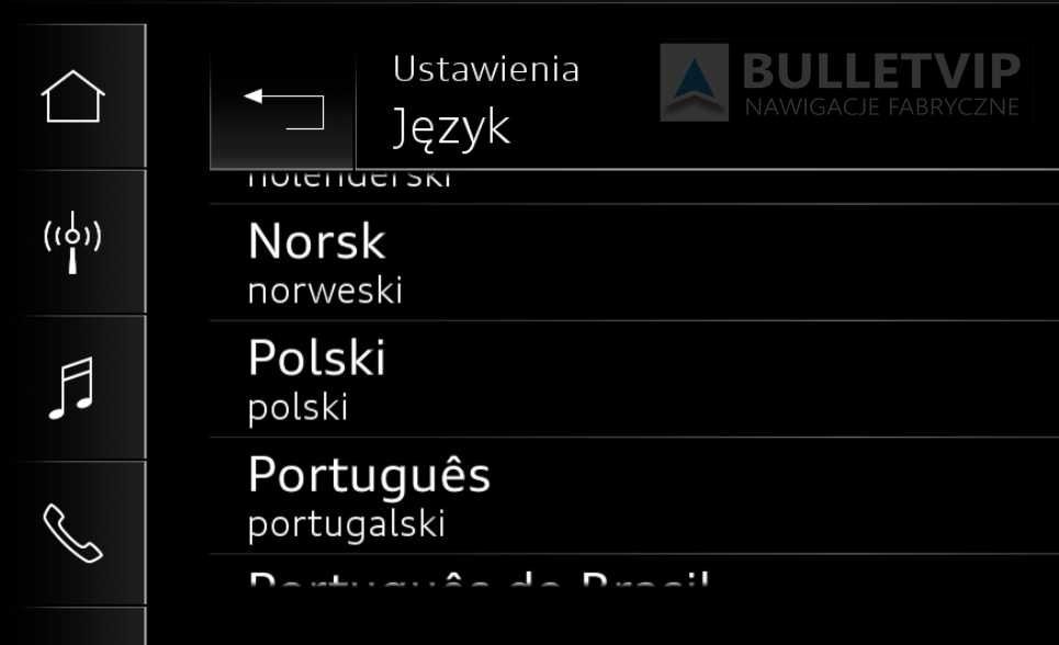Audi Q3 A1 A3 Aktywacja CARPLAY Android Auto USA-EU Polskie Menu