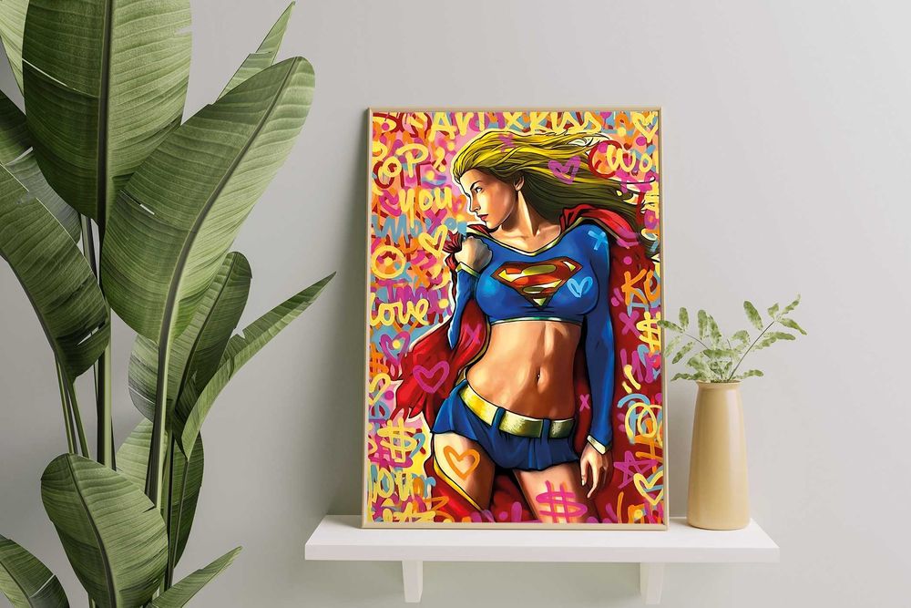 Superwoman plakat A3 komiksowy