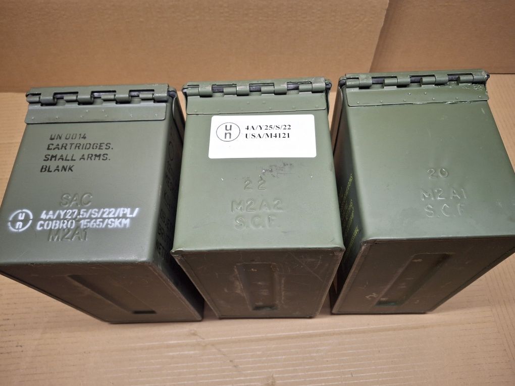 Wojskowa skrzynia m2a1 NATO metalowa stalowa