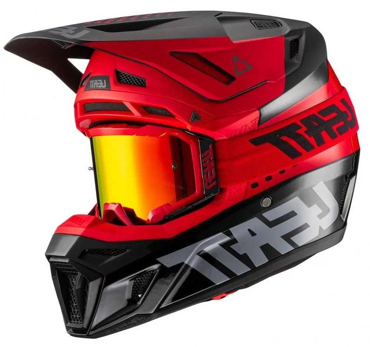 Шолом LEATT Helmet Moto 8.5 + Goggle (Red), XL