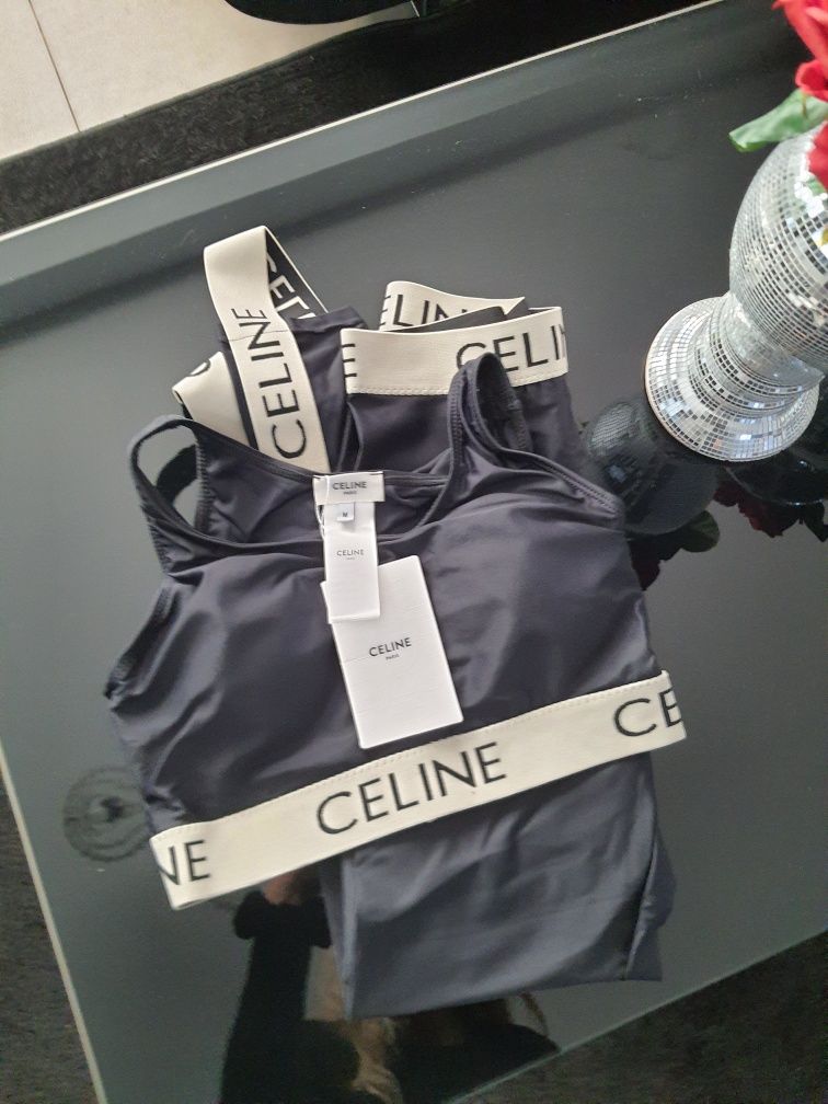 Celine komplet fitness legginsy top siłownia roz.S Loewe DG