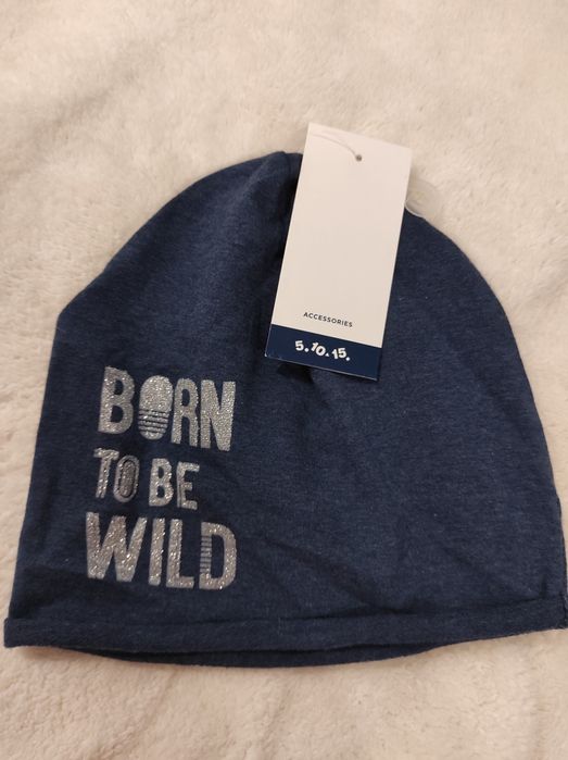 5 10 15 czapka dziewczęca 5-8 lat na wiosnę