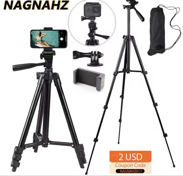 штатив для телефону, досить якісний і зручний