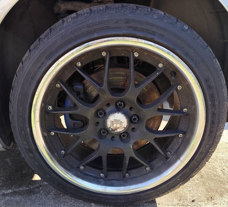 Jantes 18" Aversus 5x112 c/pneus em bom estado