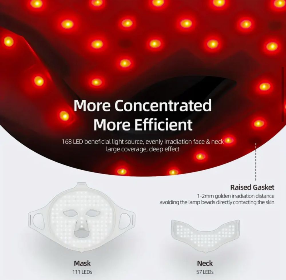 Mascara Facial Led com 7 cores