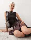 Weekday 34 Xs Brązowy Top Koszulka Damska Bez Rękawów Brown Annie D146