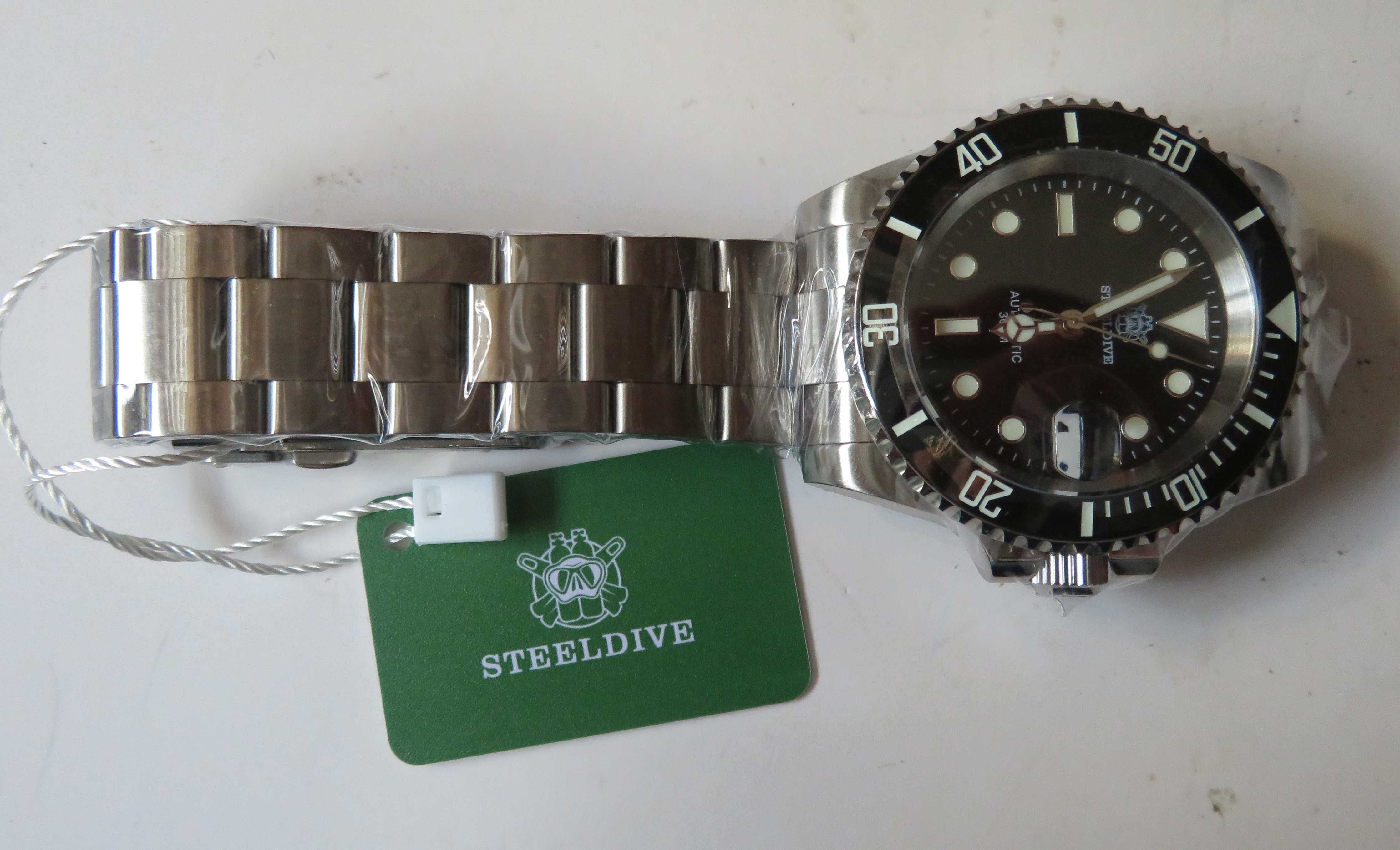 Zegarek diver automat  Steeldive   wr300 czarny