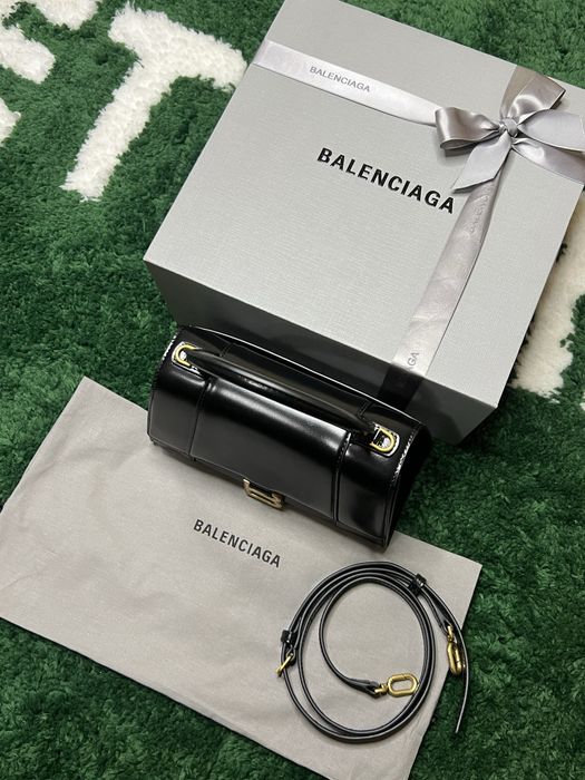 Сумка Balenciaga Women's Hourglass Handbag Small In Black