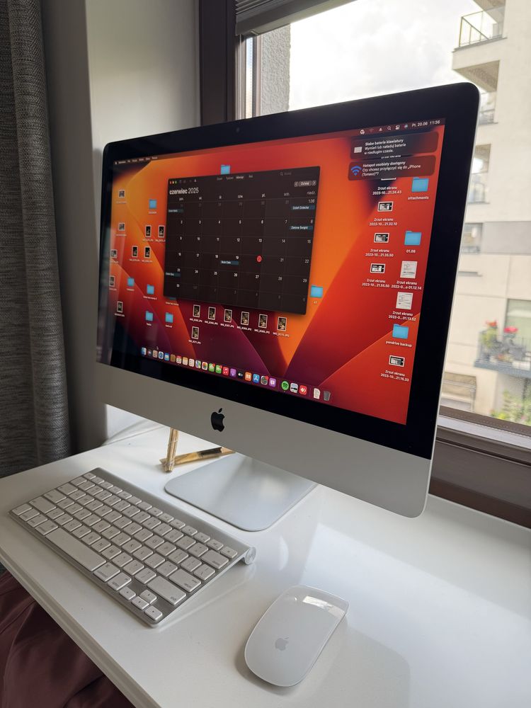 Apple iMac 21.5 2017 8GB RAM 500GB SSD idealny magic mouse keyboard