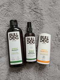 Zestaw męskich kosmetyków BullDog szampon, spray, dezodorant