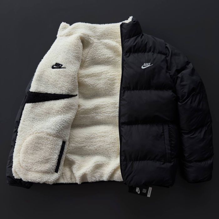 Жіноча двостороння зимова куртка найк унісекс Nike [S,M,L,XL,XXL]
