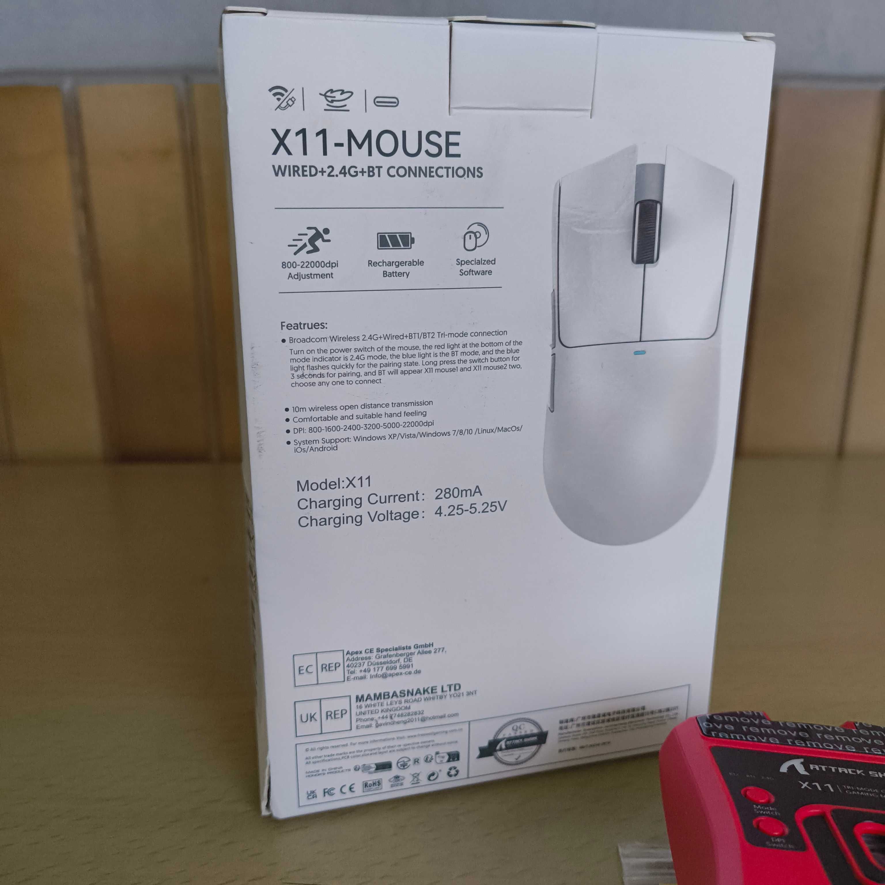 Rato Attack Shark X11 RED
