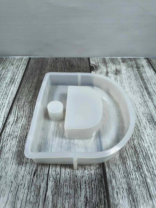 OFGAOO Silikonowa Forma Litera ,,D,, Forma Odlewnicza 3D Świece