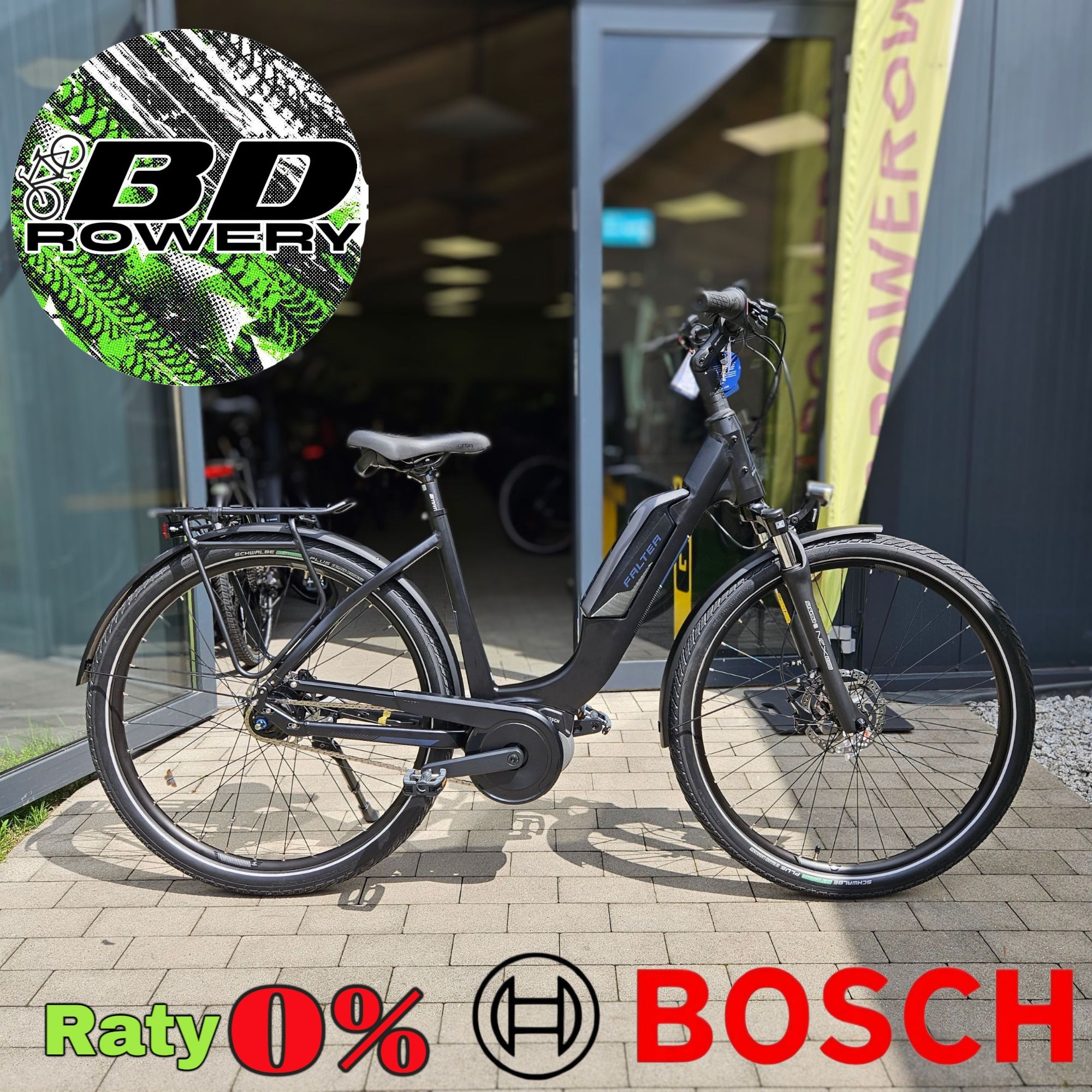 Nowy rower elektryczny SUV Falter E 9.0 roz.M 50cm BOSCH 500Wh (061)