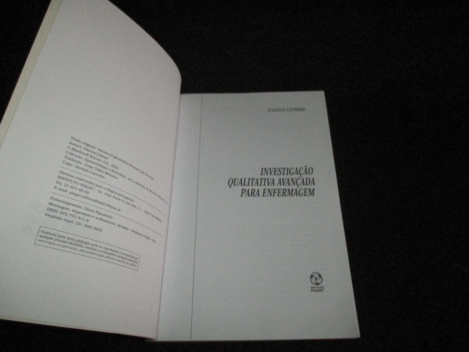 Livro Investigação Qualitativa Avançada para Enfermagem Joanna Latimer