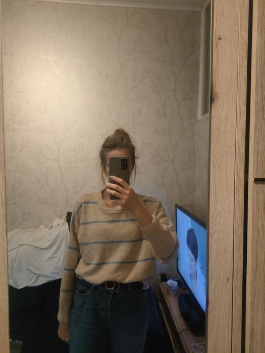 Sweter w paski Sinsay