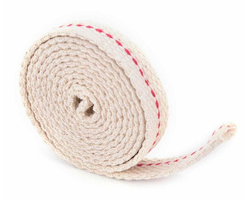 Фитиль хлопчатобумажный для керосиновой лампы ширина 22 мм  25 метров