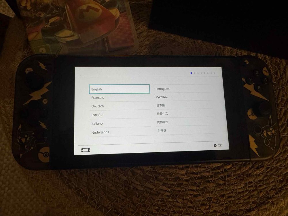 Nintendo Switch - 4 kontrolery, kierownice, karta 256gb, MARIO, dodatk