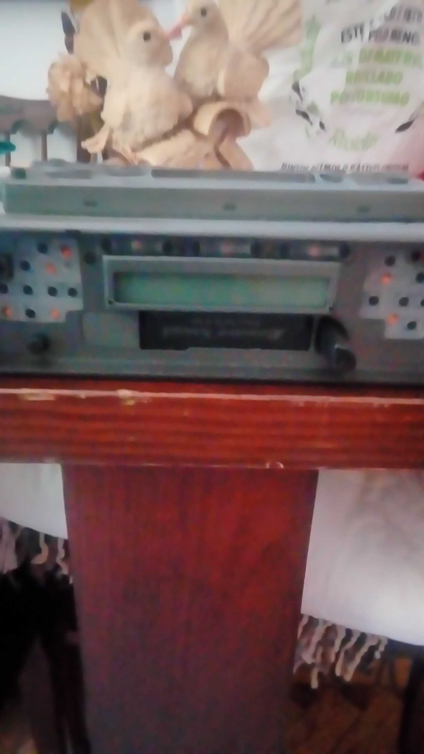Rádio vintage de cassetes