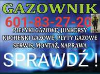 Gazownik Serwis naprawa junkersów piecyków pieców gazowych