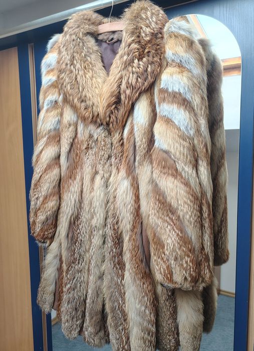 Futro krótkie z rudego lisa