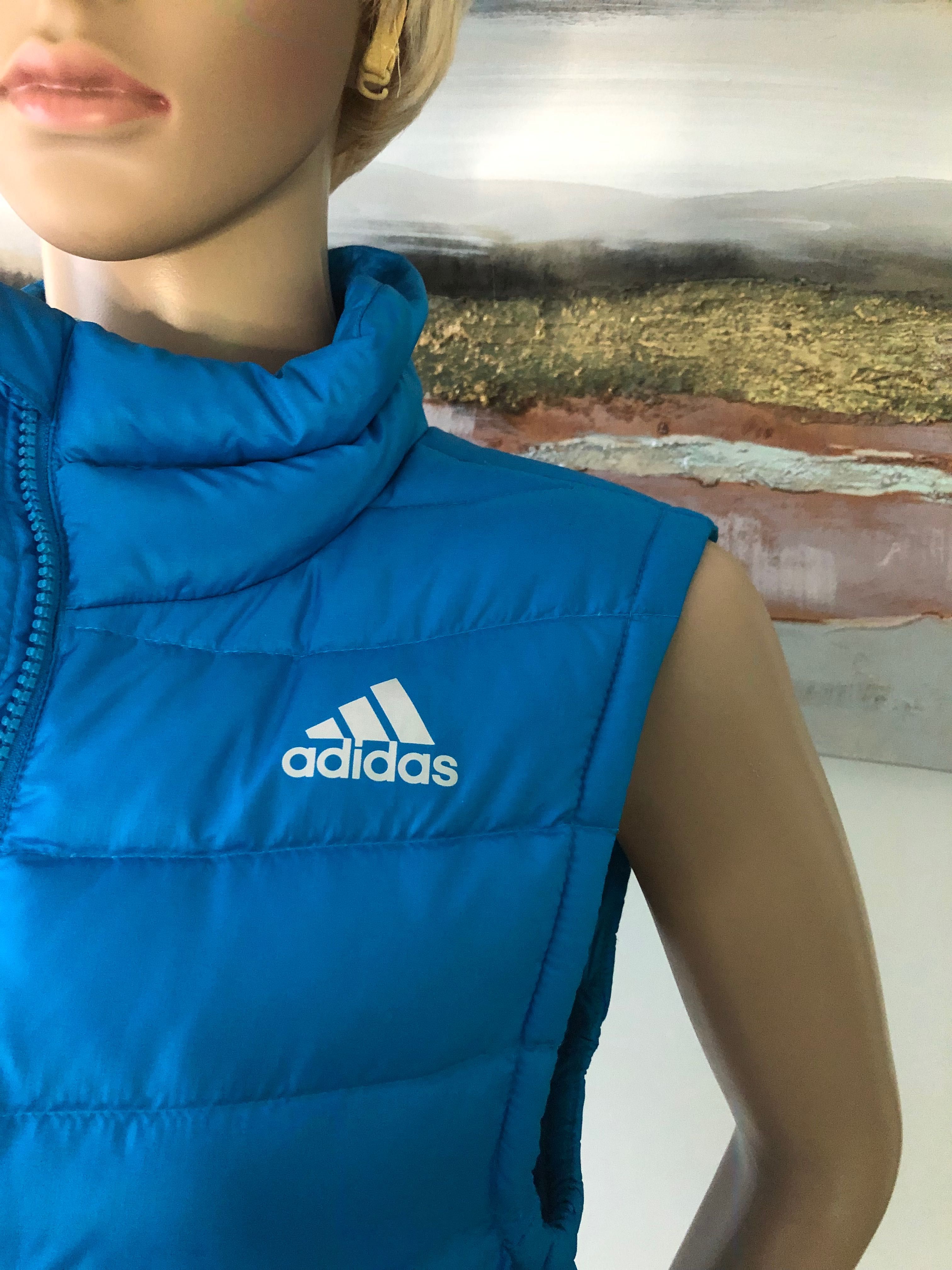 Bezrękawnik puchowy Adidas XS niebieski