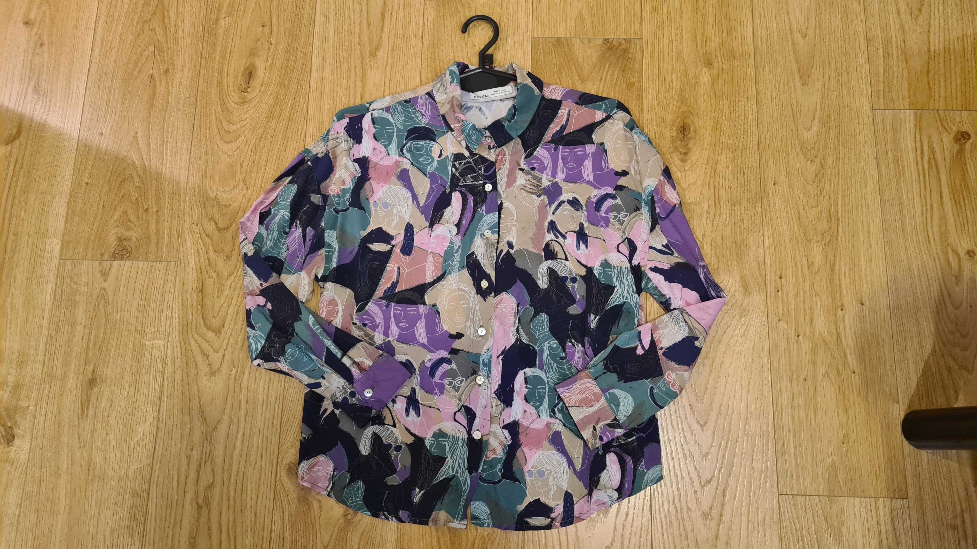 Koszula damska, Pull & Bear, XS, 34, wiskoza, kolorowa