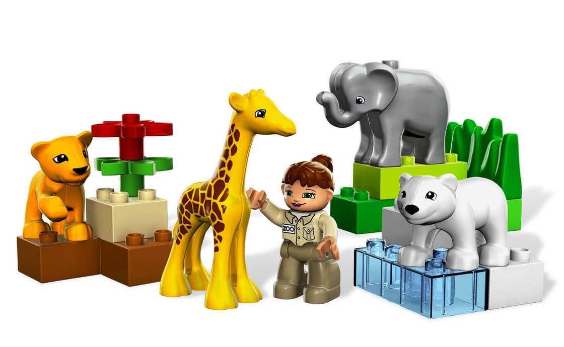 Конструктори LEGO DUPLO поліцейський, зоопарк, фургон з морозивом