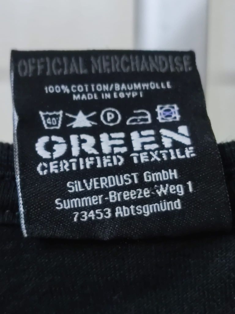 koszulka gildan czarna L print vintage retro drip bawełna premium