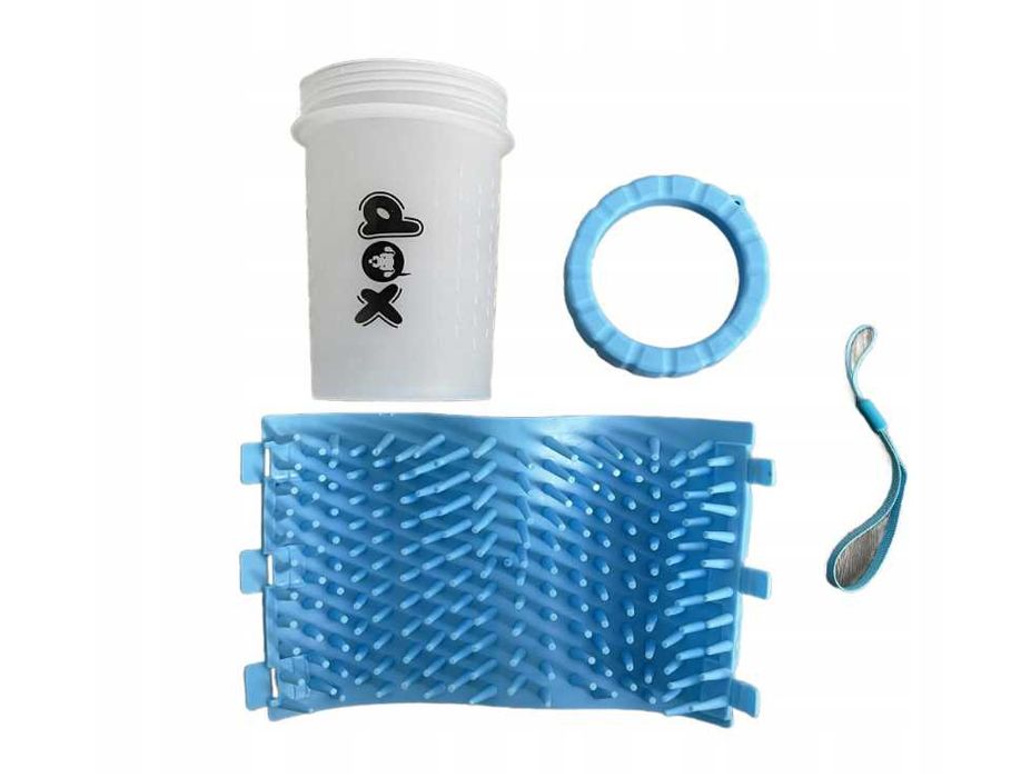 Czyścik do łap Psa silikonowy kubek Niebieski rozmiar S