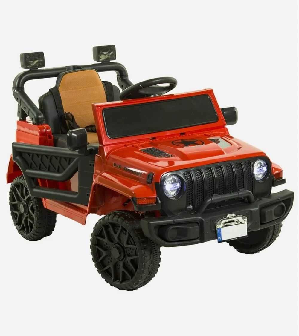 Auto na akumulator dla dziecka Dżip 4×4 skóra pilot, Amortyzatory