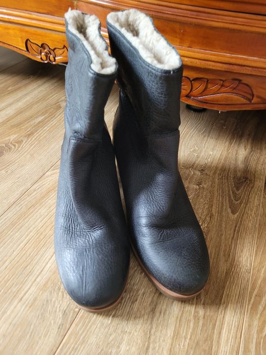 Botki skóra naturalna płaszcz puchowy premium nowa torba nine west