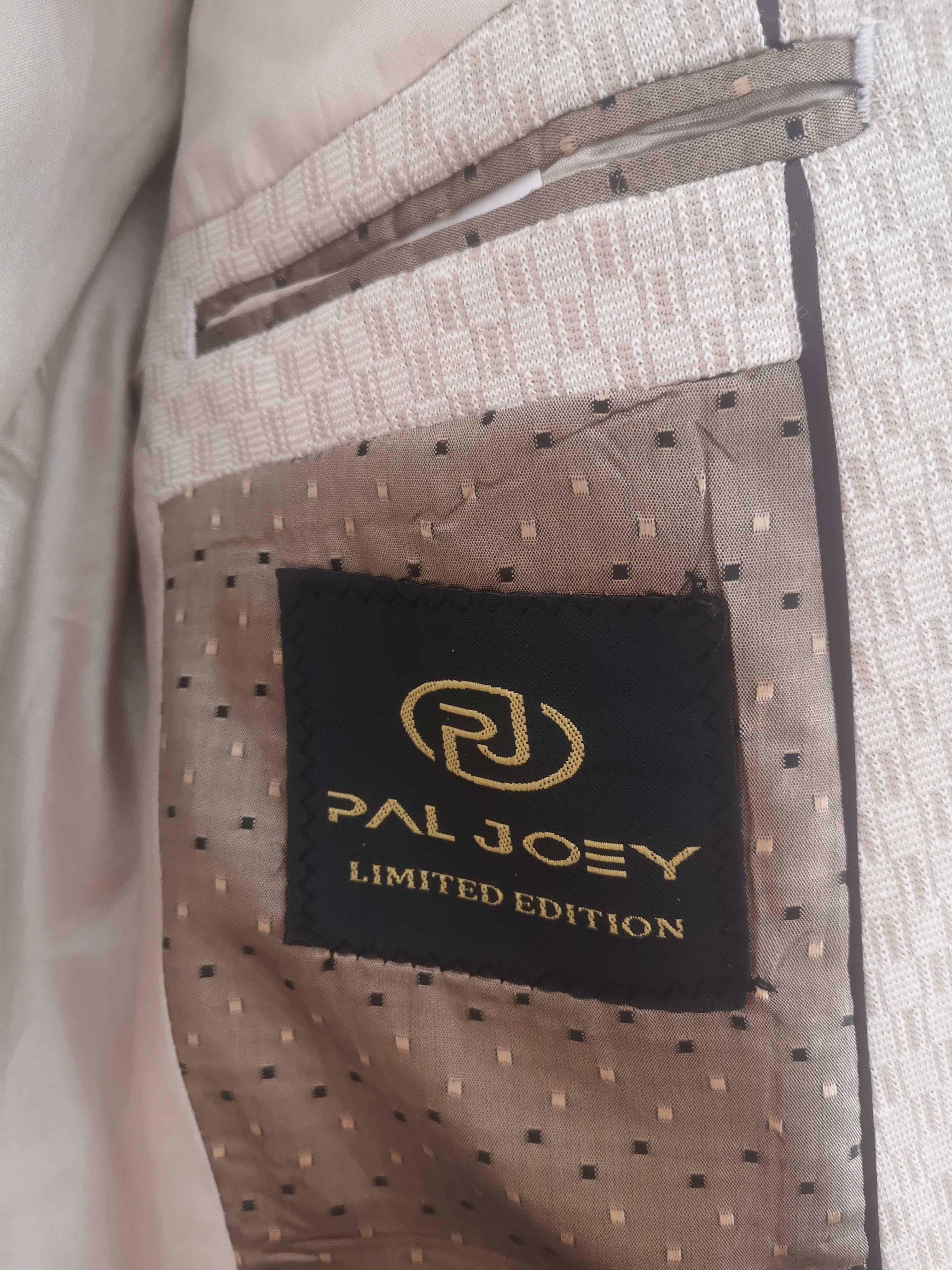 Pal Joey Pacino kremowa marynarka r.48 super slim, wełna