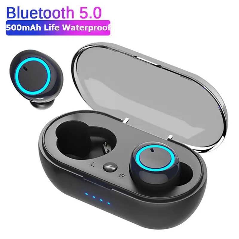 Бездротові навушники з кейсом TW SY 50 Bluetooth 5.0 (сенсорне управлі